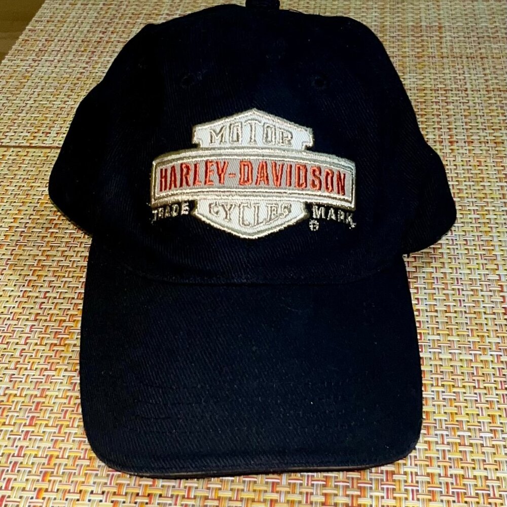 Harley Davidson Black Mens Baseball Cap Hat